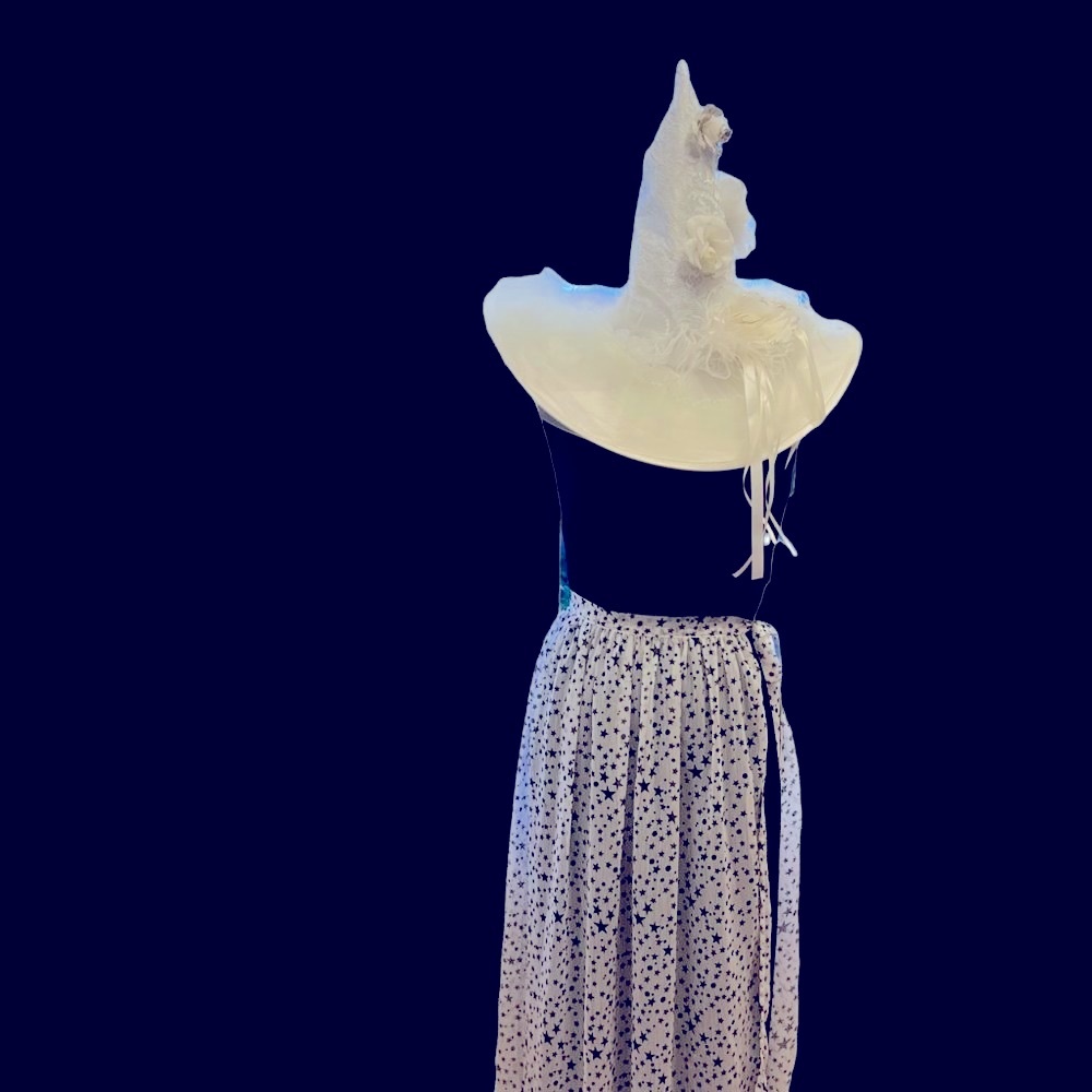 Nasty Gal Halloween Moon and Stars Skirt Topper Sarong Apron Size XS/SM